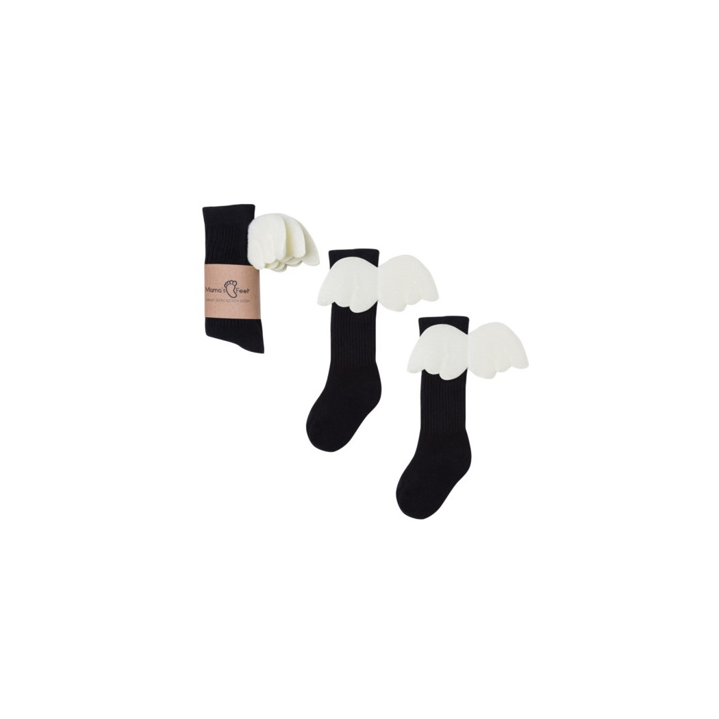 Podkolanówki 4-6 lata - Czarny Aniołek - Mamas Feet - Mama's Feet