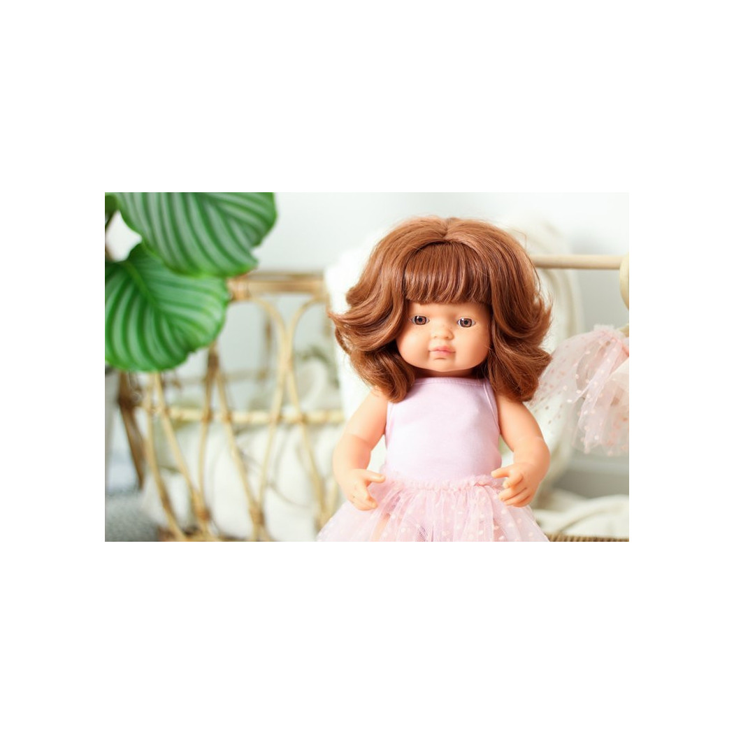 Różowy Strój Baletnicy -  Body i Spódniczka Tutu - Rozmiar 38- Ubranko Dla Lalek - Miniland - LILLITOY