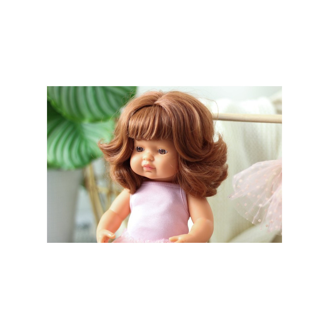 Różowy Strój Baletnicy -  Body i Spódniczka Tutu - Rozmiar 38- Ubranko Dla Lalek - Miniland - LILLITOY