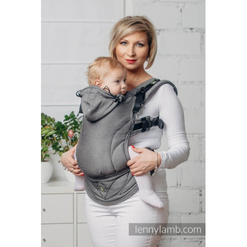GRAFIT Baby - Moje pierwsze nosidełko ergonomiczne - splot jodełkowy - Druga Generacja - LennyLamb