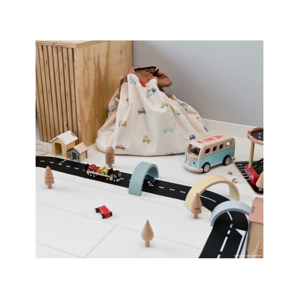 WOREK PLAY&GO - SAMOCHODY - Mata Do Zabawy Przechowywanie Zabawek