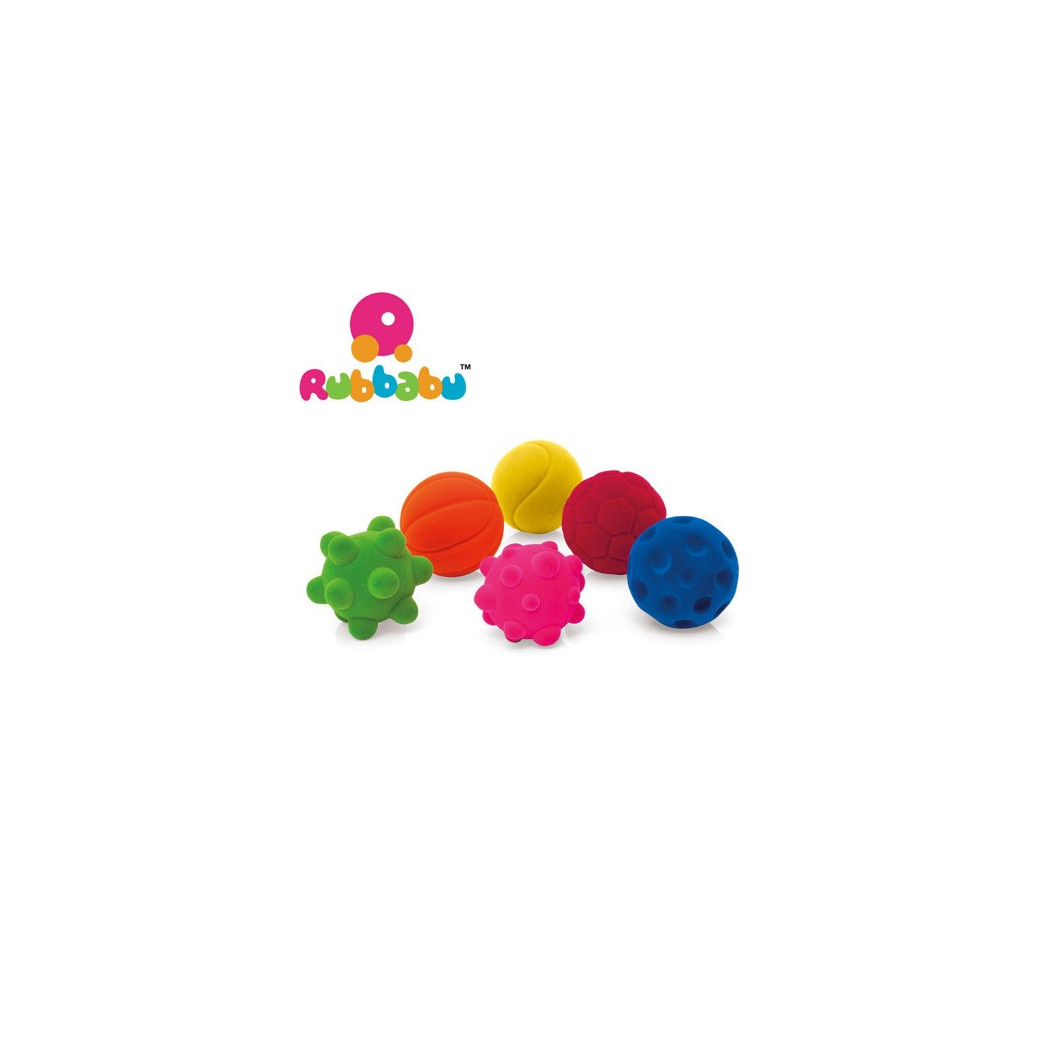 OUTLET Mała sensoryczna piłka tenisowa dla dzieci 1+ - żółta - Rubbabu