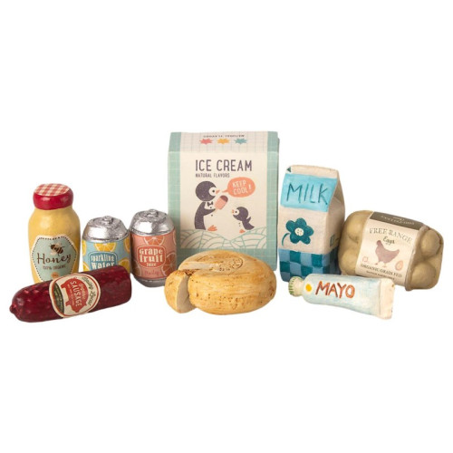 Produkty Spożywcze - Miniature Grocery Box - Akcesoria dla Lalek - Maileg