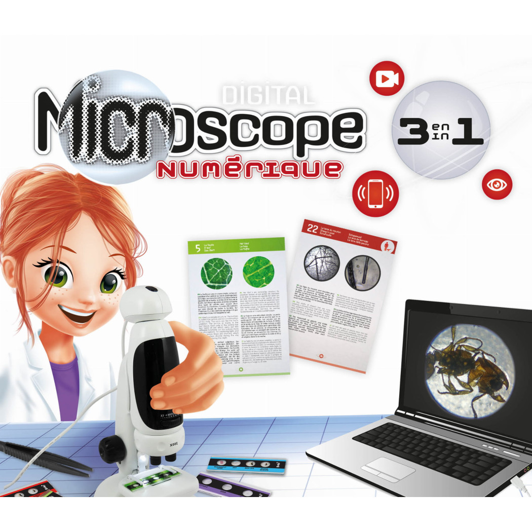 WYPRZEDAŻ Mikroskop Cyfrowy 3w1 - Mini Lab - BUKI