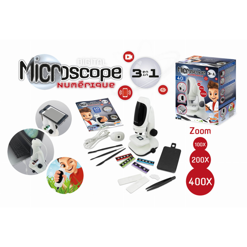 WYPRZEDAŻ Mikroskop Cyfrowy 3w1 - Mini Lab - BUKI