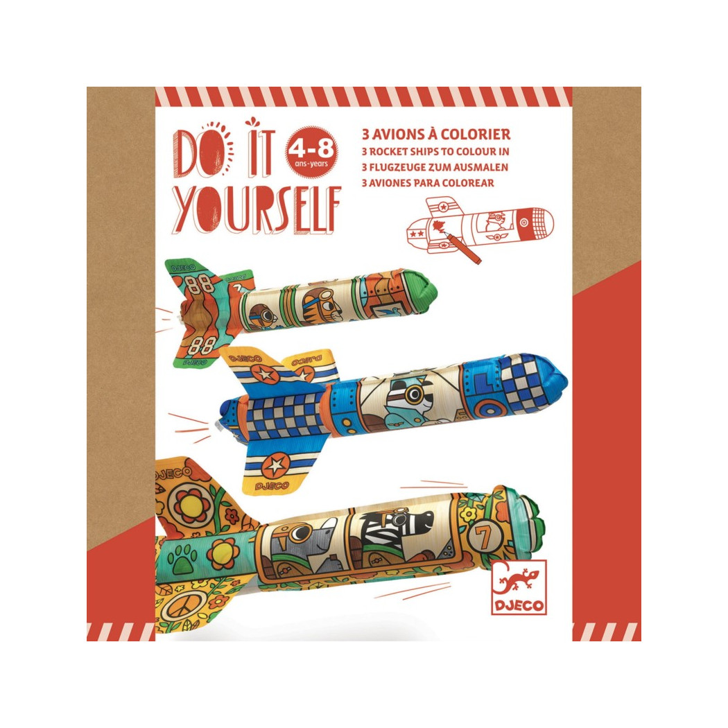 Rakiety do Rzucania - Zrób To Sam DIY Samoloty - Djeco