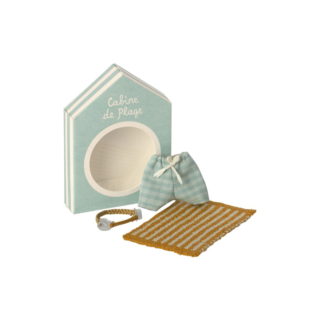 Kąpielówki, Okularki i Ręcznik Plażowy - Beach Set For Big Brother Mouse - Maileg