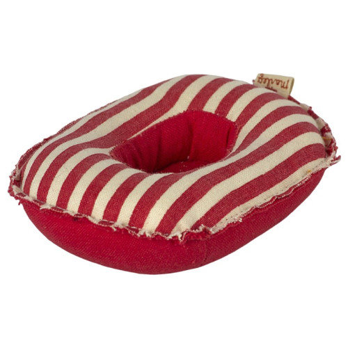 Ponton w Czerwone Paski - Rubber Boat Red Stripes - Small Mouse - Maileg