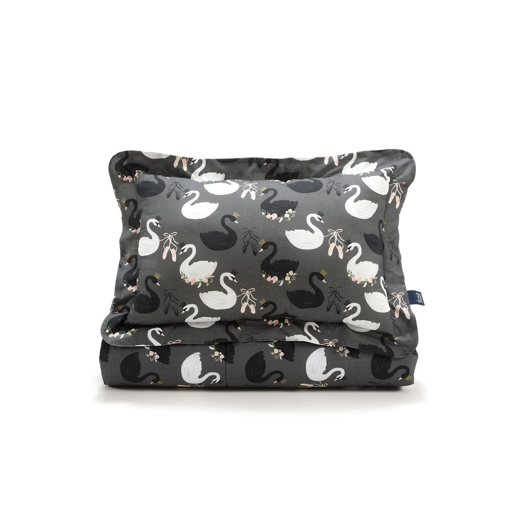 Komplet Pościeli XL - Black Swan - kołdra 150x200 poduszka 40x60 - La Millou