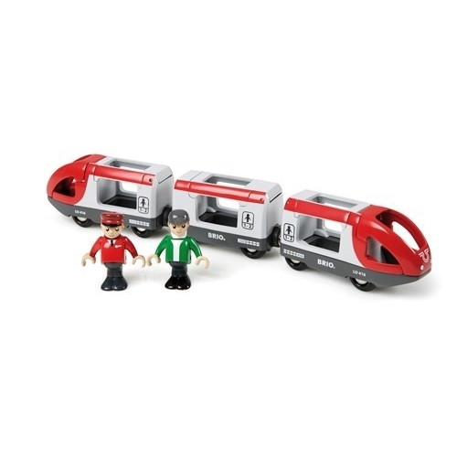 Czerwony Pociąg Pasażerski -  Brio World - BRIO