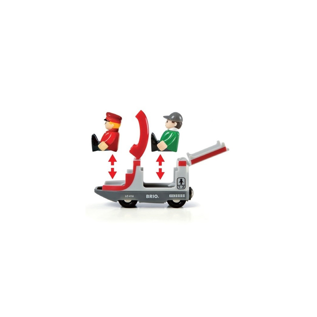 Czerwony Pociąg Pasażerski -  Brio World - BRIO