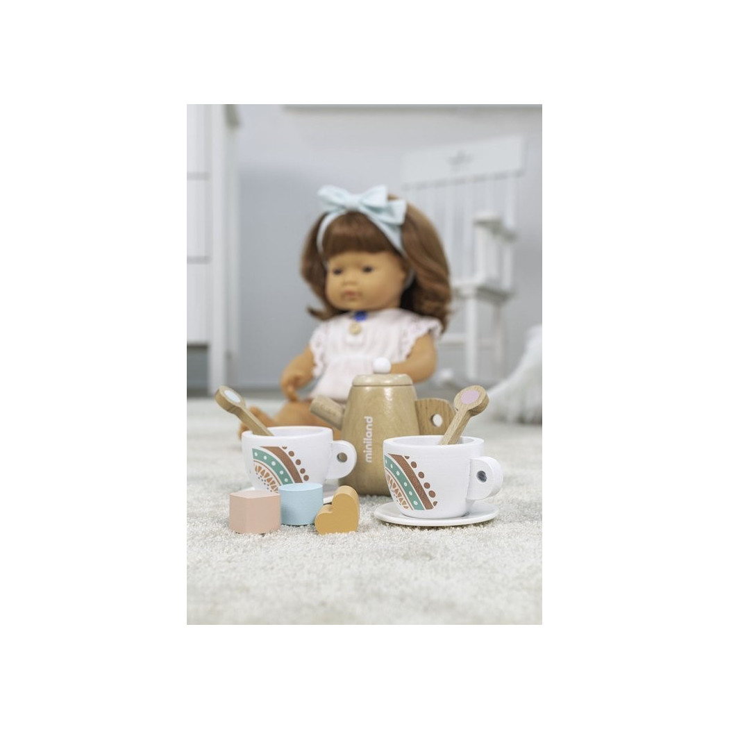Drewniany Zestaw Do Herbaty z Ciasteczkami Dla Lalek - Eco Friendly - Miniland