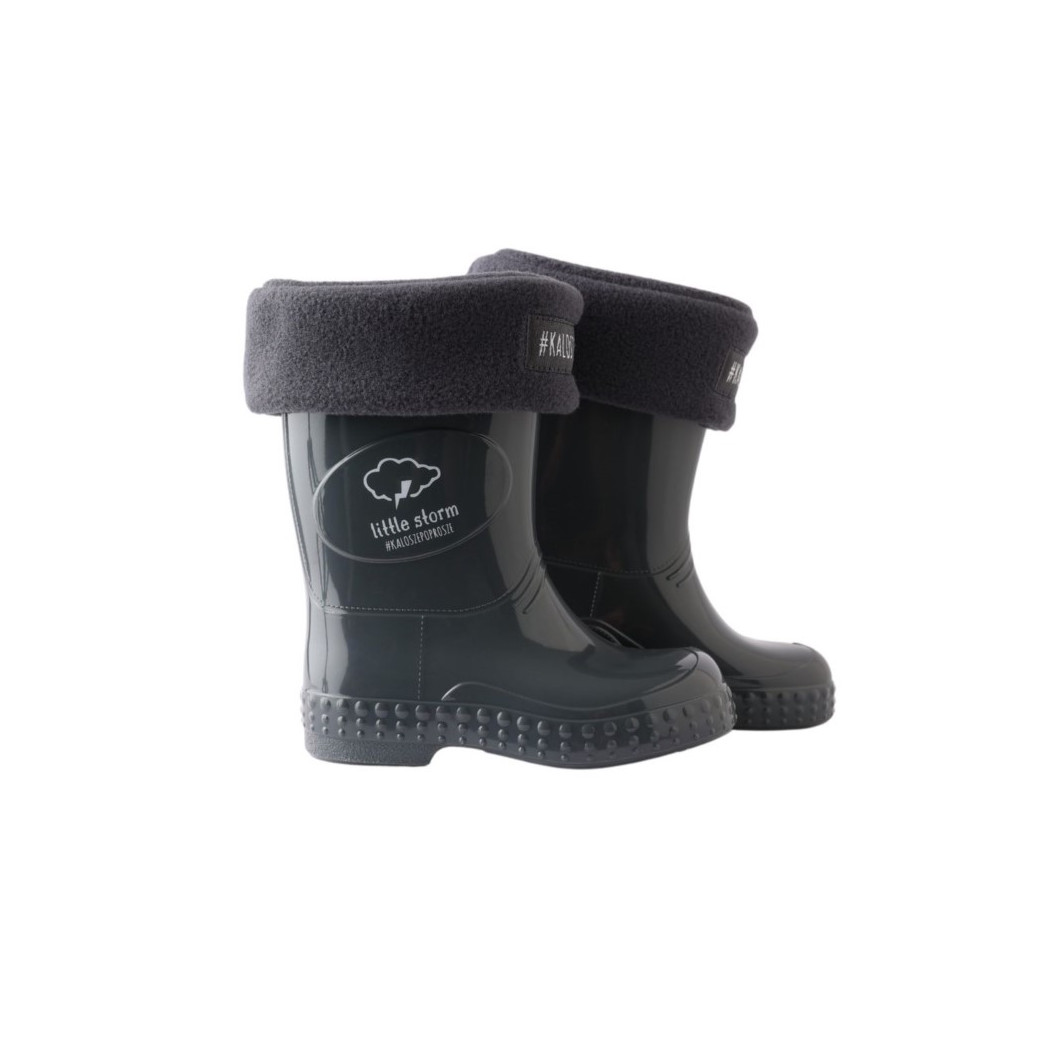 Grafitowy - Ocieplacz Polarowy rozm. XS - kaloszepoprosze Kalosze Poproszę