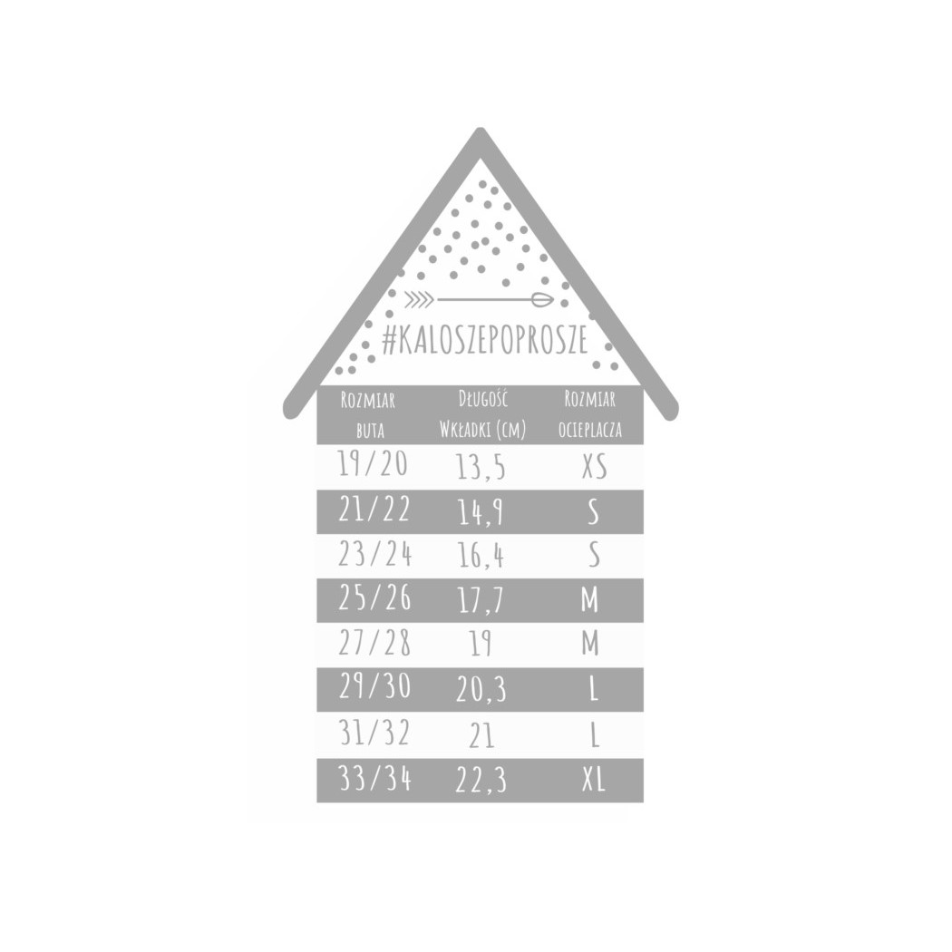 Grafitowy - Ocieplacz Polarowy rozm. XS - kaloszepoprosze Kalosze Poproszę