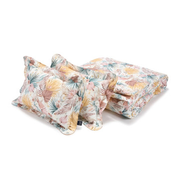 Komplet Pościeli XXL - Boho Palms Light - kołdra 200x220 poduszka 2 x 40x60 - La Millou