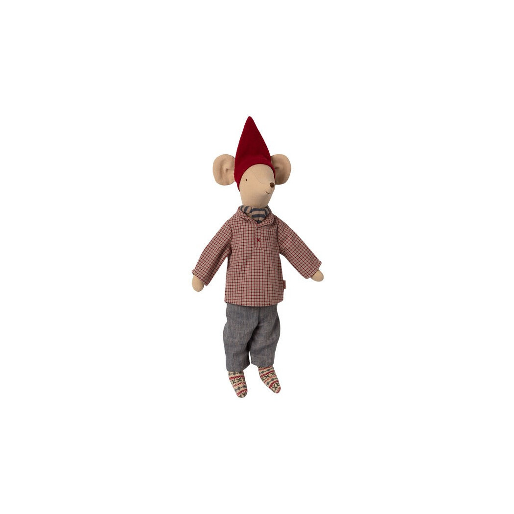 Świąteczna Myszka Chłopiec - Christmas Mouse - Medium Boy- Maileg