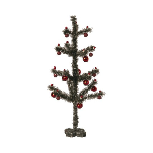 WYPRZEDAŻ Choinka Antique Silver - Dekoracja Bożonarodzeniowa - Miniature Christmas Tree Antique Silver - Maileg