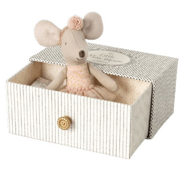 Myszka Baletnica z Siedziskiem - Dancer Mouse In Daybed - Little Sister - Maileg
