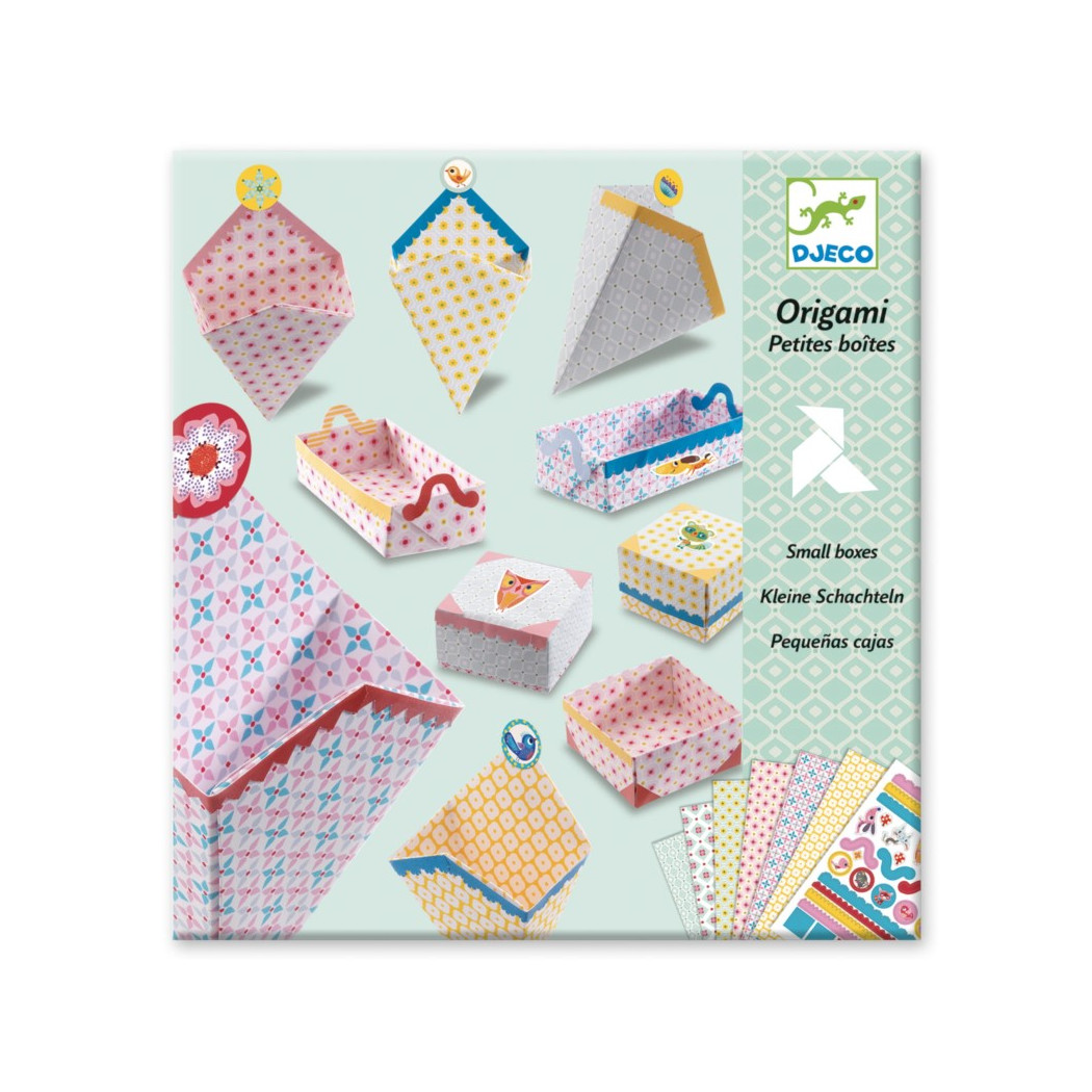 Origami PUDEŁECZKA - Zestaw do Układania Origami z Instrukcją - zrób to sam DIY - Djeco