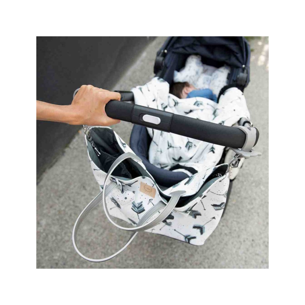 Torba Medium Zip z Saszetką - Boho Royal Arrows Premium - La Millou Feeria