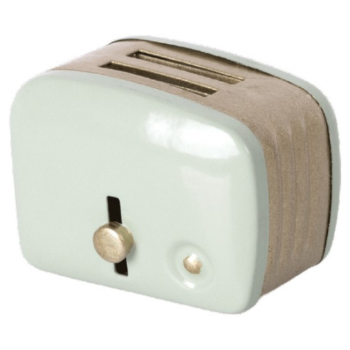 Miętowy Toster - Miniature Toaster & Bread - Akcesoria dla Lalek - Maileg