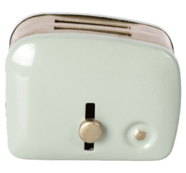 Miętowy Toster - Miniature Toaster & Bread - Akcesoria dla Lalek - Maileg