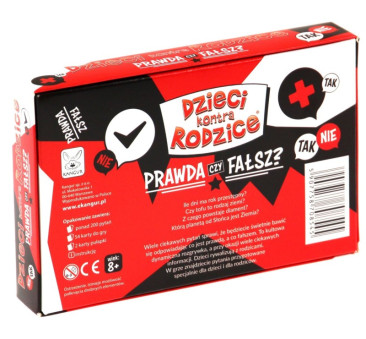 Gra Rodzinna Prawda czy Fałsz? Dzieci Kontra Rodzice - Kangur