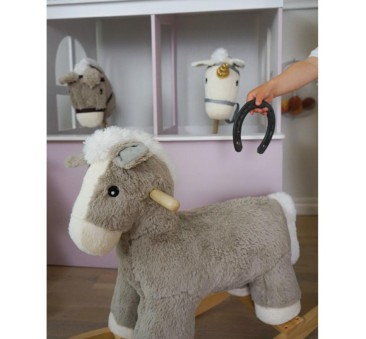 Koń na Kiju - Drewniana Zabawka - JaBaDaBaDo