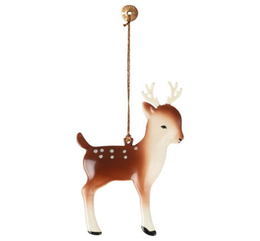 Bambi z Kropkami  - Dekoracja Bożonarodzeniowa - Metal Ornament Bambi - Akcesoria dla Lalek - Maileg