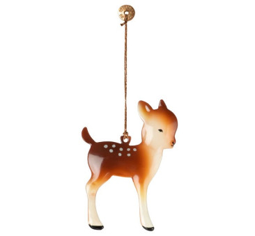 Bambi z Kropkami bez Poroża  - Dekoracja Bożonarodzeniowa - Metal Ornament Bambi Small - Akcesoria dla Lalek - Maileg