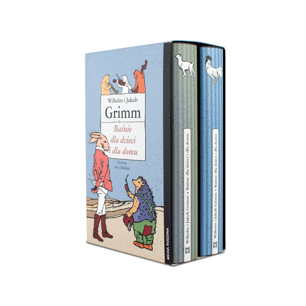 Baśnie dla Dzieci i dla Domu - Jakub i Wilhelm Grimm - Wydanie Dwutomowe - Twarda Oprawa - MEDIA RODZINA