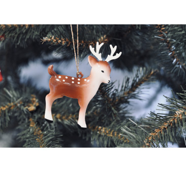 Bambi z Kropkami  - Dekoracja Bożonarodzeniowa - Metal Ornament Bambi - Akcesoria dla Lalek - Maileg