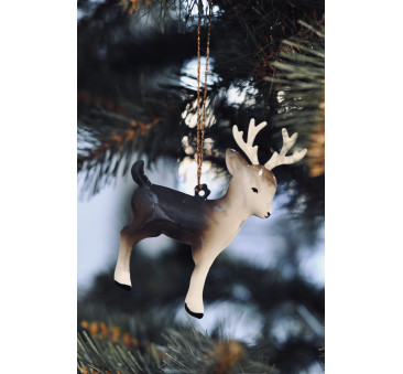 Bambi bez Kropek - Dekoracja Bożonarodzeniowa - Metal Ornament Bambi - Akcesoria dla Lalek - Maileg