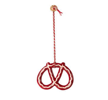 WYPRZEDAŻ Precel z Lukrem - Dekoracja Bożonarodzeniowa - Metal Ornament Pretzel - Maileg Christmas