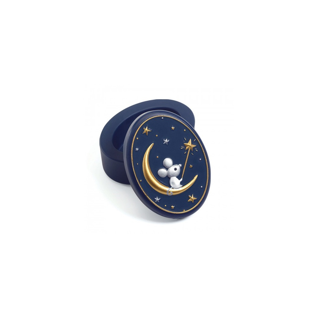 Niebieskie Bambusowe Pudełko Na Mleczne Zęby - Djeco