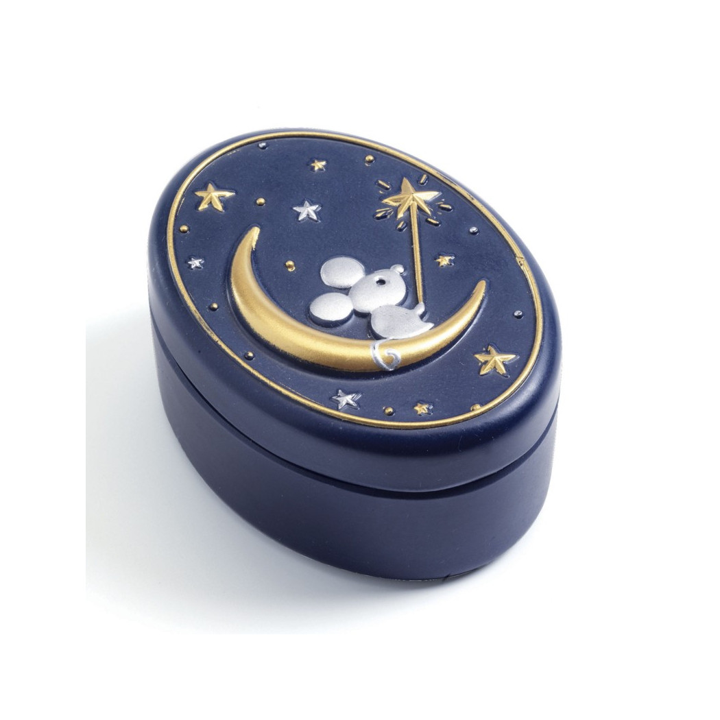 Niebieskie Bambusowe Pudełko Na Mleczne Zęby - Djeco