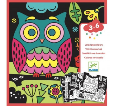 W Ciemności - Welurowe Kolorowanki - Djeco