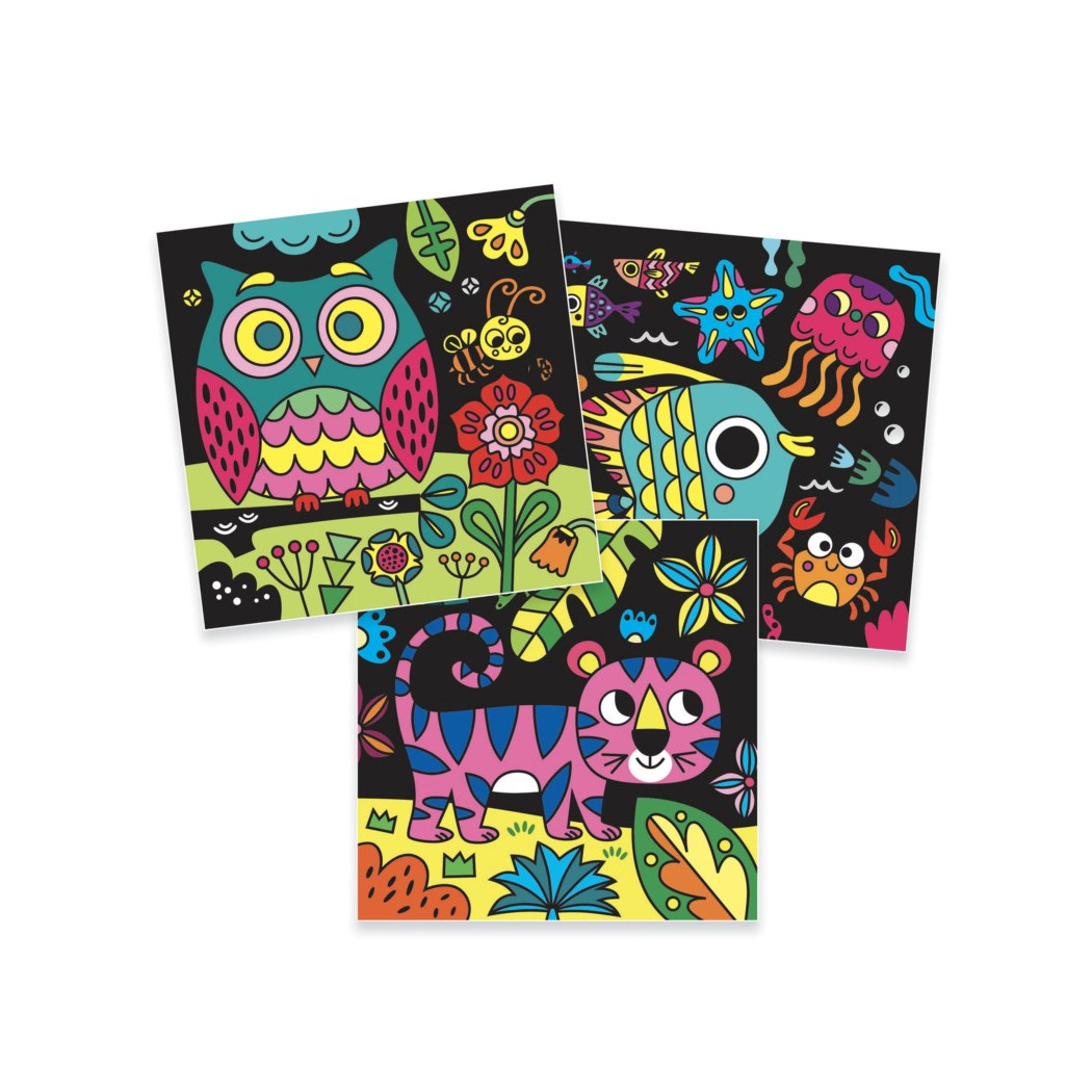 W Ciemności - Welurowe Kolorowanki - Djeco