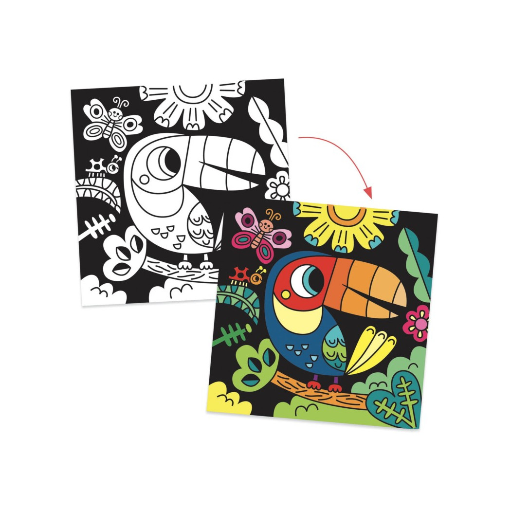 W Ciemności - Welurowe Kolorowanki - Djeco