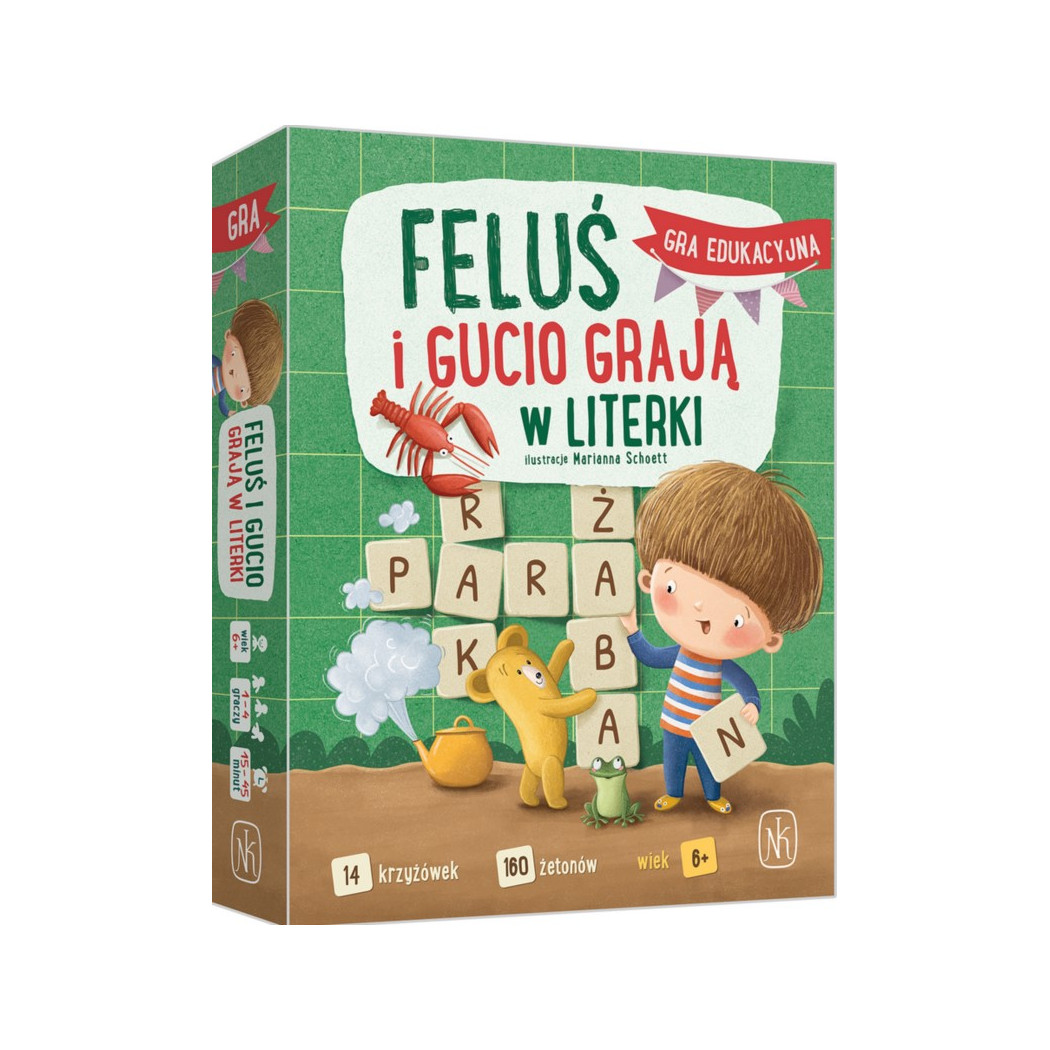 Feluś i Gucio grają w literki - Rodzinna Gra Edukacyjna - Nasza Księgarnia