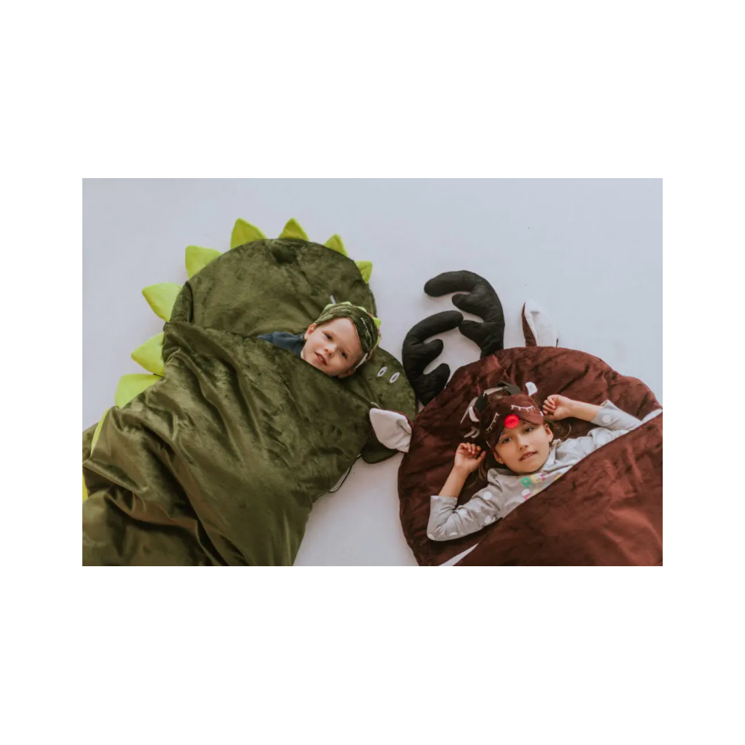 Śpiworek Sleepover S - Zielony Dinozaur - rozm. S - Vestom - Kidspace