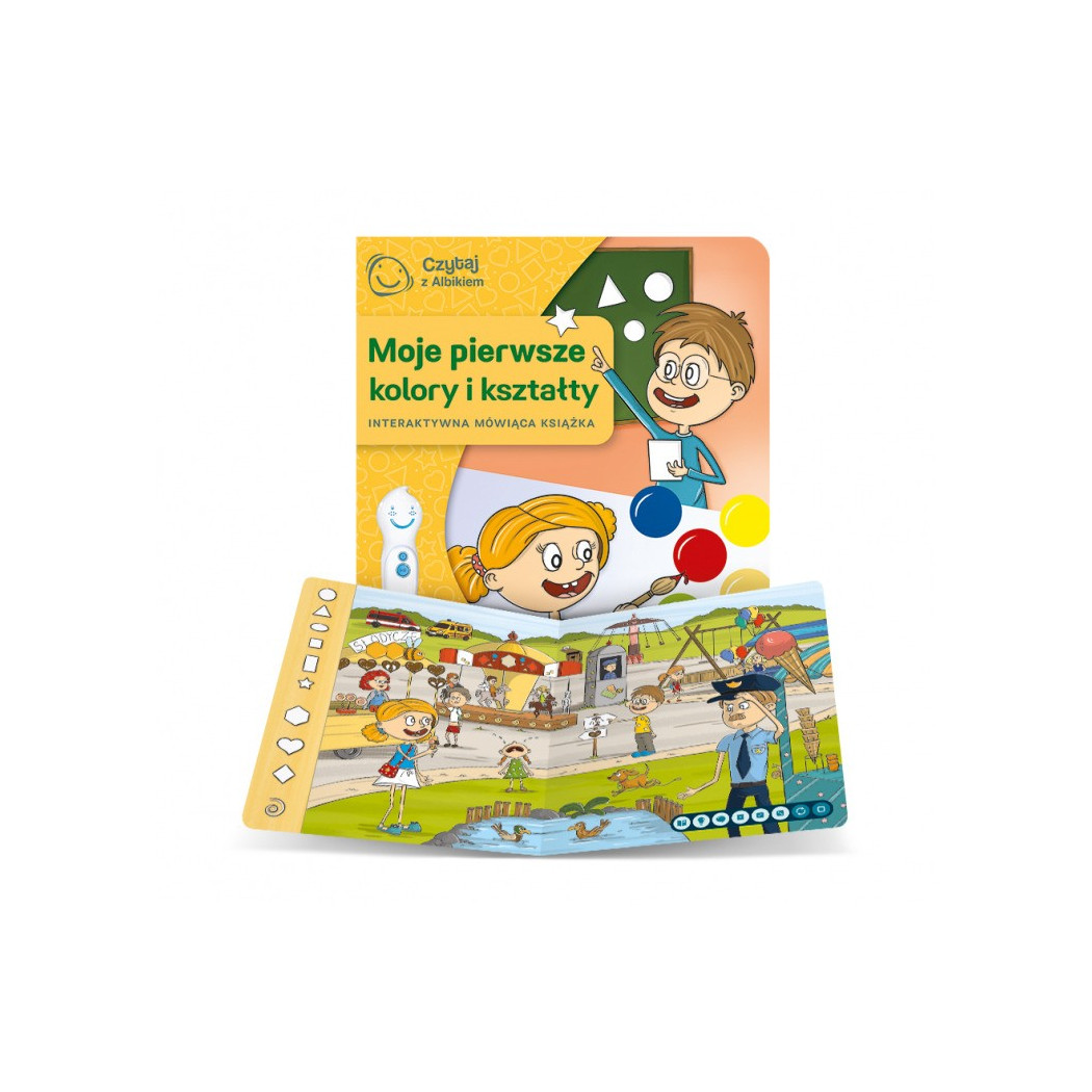 Moje pierwsze kolory i kształty - Interaktywna mówiąca książka - Czytaj z Albikiem - Albi