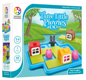 Trzy Świnki (PL) - Three Little Piggies - Gra Logiczna - IUVI Games - Smart Games