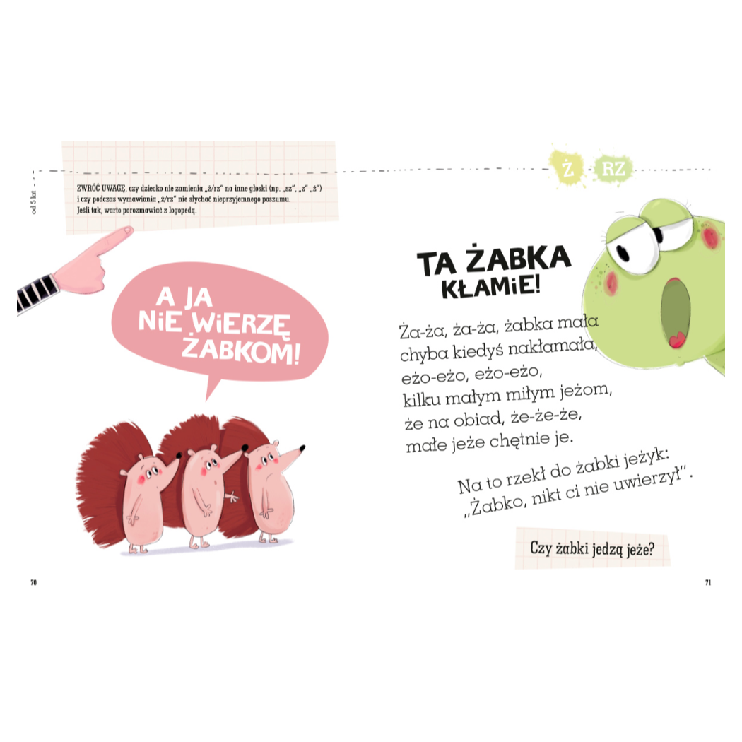 Wierszyki ćwiczące języki, czyli rymowanki logopedyczne dla dzieci -  Nasza Księgarnia