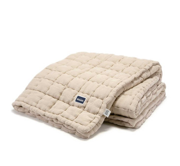 Kołdra/Narzuta Pikowana 100% Cotton - Sand - 140x200 cm - Muślin - Biscuit Collection - La Millou
