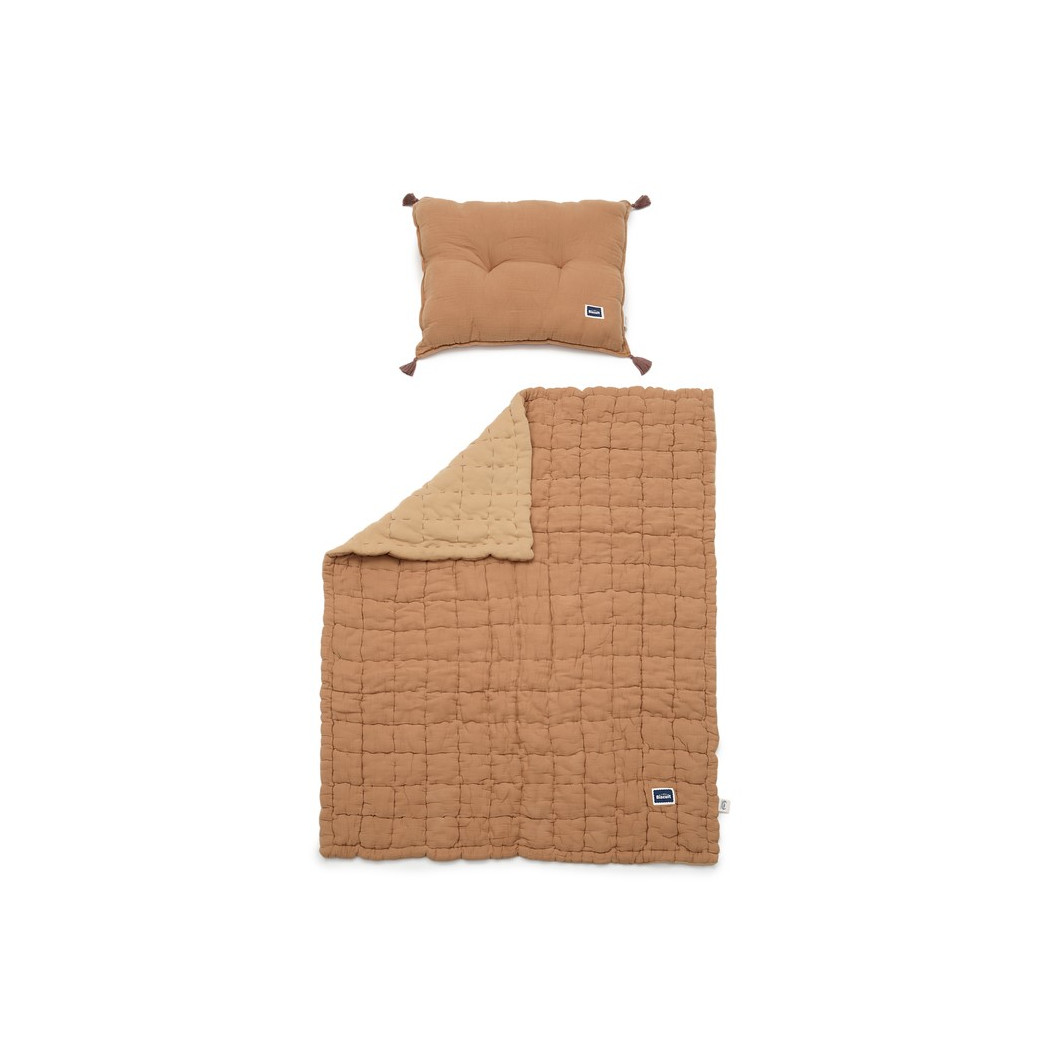 Komplet Pościeli Pikowanej L 100% Cotton - Toffi - Muślin - Biscuit Collection - La Millou
