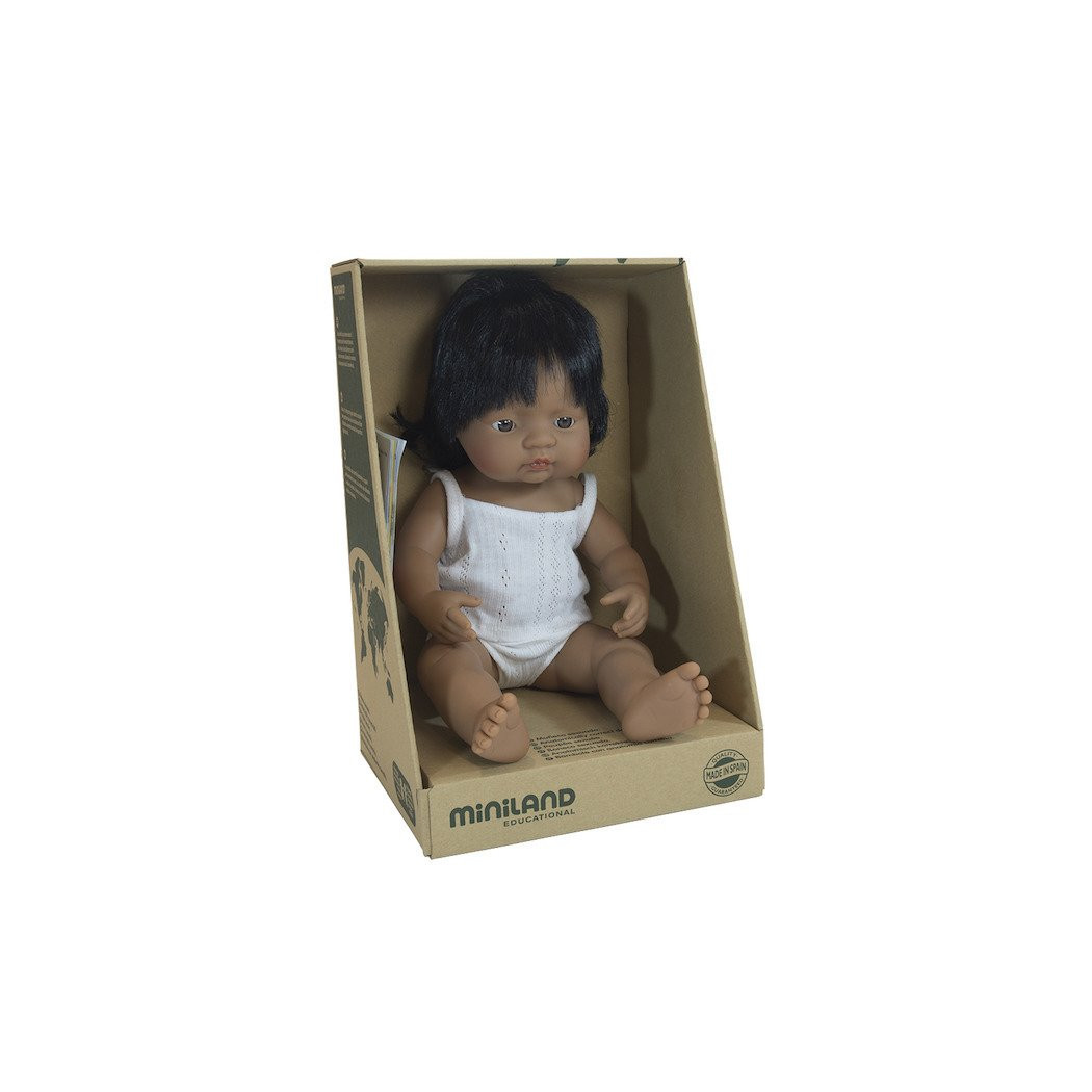 Hiszpanka 38 cm - Lalka Dziewczynka Hiszpanka - Miniland Doll - Miniland