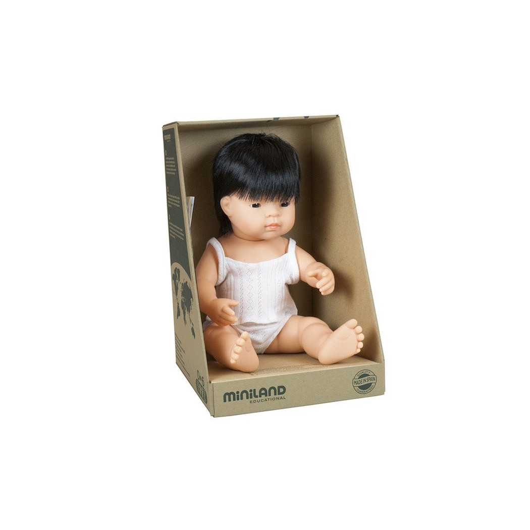 Azjata 38 cm - Lalka Chłopiec Azjata - Miniland Doll - Miniland