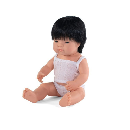 Azjata 38 cm - Lalka Chłopiec Azjata - Miniland Doll - Miniland