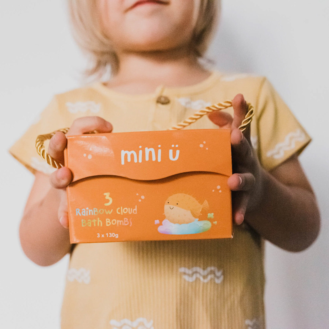 Tęczowe Chmurki Do Kąpieli - 3x130 g - MINI-U